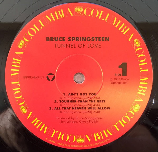 Image of Label Cover of 1814544C: 2xLP - BRUCE SPRINGSTEEN, Tunnel Of Love (Columbia; 88985460131, Europe 2018 Reissue, 2 Inners)   EX/VG+