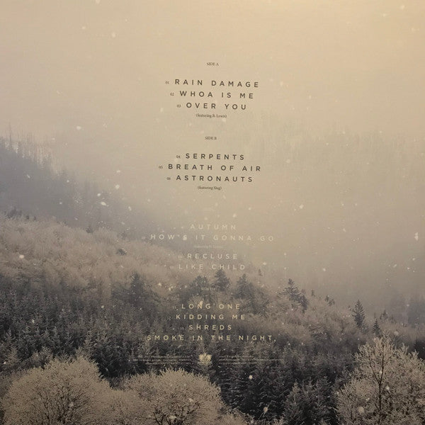 Image of Back Cover of 1844242S: LP - GRIEVES, Winter & The Wolves (Rhymesayers Entertainment; RSE0177-1, US 2014, Die Cut Sleeve, 2 Inners, Blue Powder Vinyl)   VG+/VG+