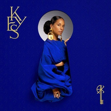 Image of Front Cover of 1914043C: LP - ALICIA KEYS, Keys (RCA; 19439956641,  2022, Gatefold, 2 Inners & Insert) Some light marks only.  VG+/VG