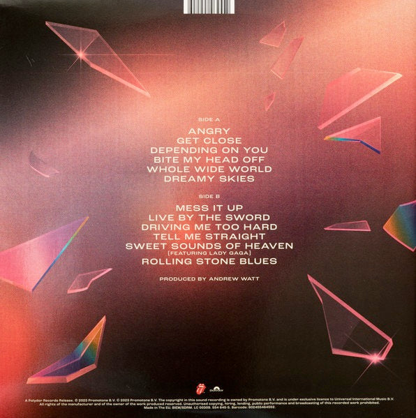 Image of Back Cover of LP - VG+/EX - THE ROLLING STONES, Hackney Diamonds (Polydor; 554 645-5, Worldwide 2023, Gatefold, Inner), ,  - 3546161S