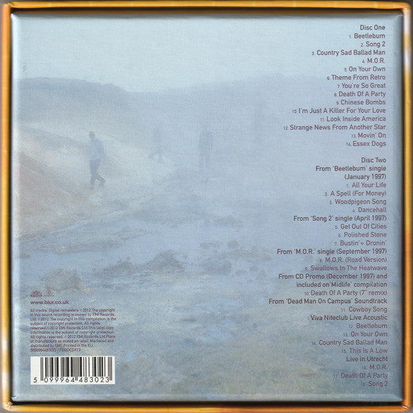 Image of Back Cover of 1944076S: 2xCDs - BLUR, Blur (Food; FOODCDX19, Europe 2012, Box Set) SEALED  VG+/M