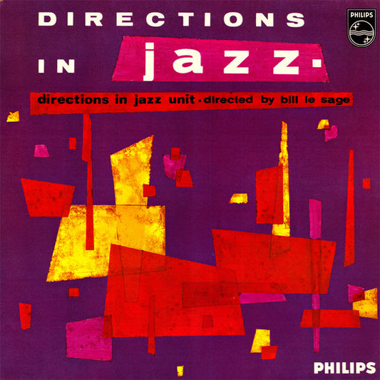 Image of Front Cover of 4344333S: LP - BILL LE SAGE, Directions In Jazz (Philips; BL7625, UK 1964, Laminated Flipback Sleeve) Cover is intact with edge wear and name written on top corner. Nice clean disc.  G+/VG+