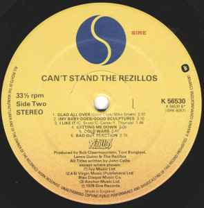 Image of Label Cover of LP - VG+/VG+ - THE REZILLOS, Can't Stand The Rezillos (Sire; K 56530, UK 1978, Inner, No Cards Insert, 'The Rezillos' Logo Above Spindle-Hole), ,  - 4026178E