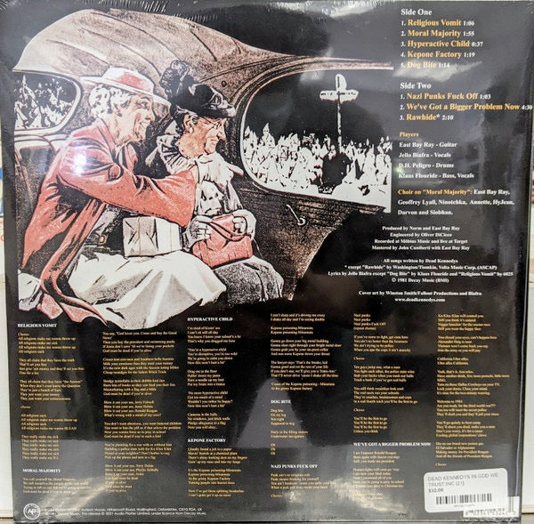 Image of Back Cover of 1934135E: 12" EP - DEAD KENNEDYS, In God We Trust, Inc. (Audio Platter; PLATE060LP,  2021, Gatefold)   NEW/NEW