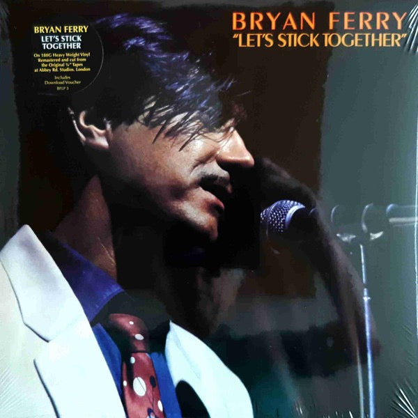 Image of Front Cover of 1914237C: LP - BRYAN FERRY, Let's Stick Together (Virgin Records; BFLP3, Europe 2021 Reissue, Inner)   EX/VG+