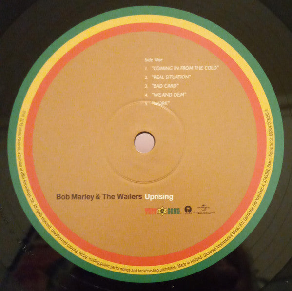 Image of Label Cover of LP - EX/EX - BOB MARLEY, Uprising (Island; 602547276285, Europe 2015 Reissue, 180 Gram Vinyl), Opened Instore, Still In Shrinkwrap,  - 3146267S
