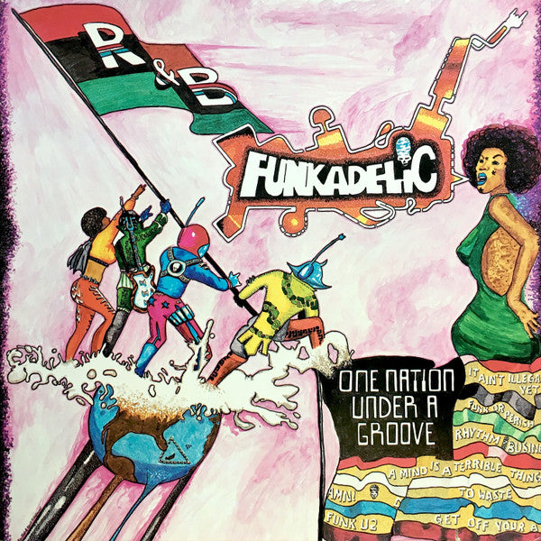 Image of Front Cover of 2xLP - VG+/VG+ - FUNKADELIC, One Nation Under A Groove (Warner Bros. Records; BSK 3209, US 1978, Gatefold, Inner, Jacksonville Pressing, Plus 7"EP (PRC Press)), ,  - 3726417E