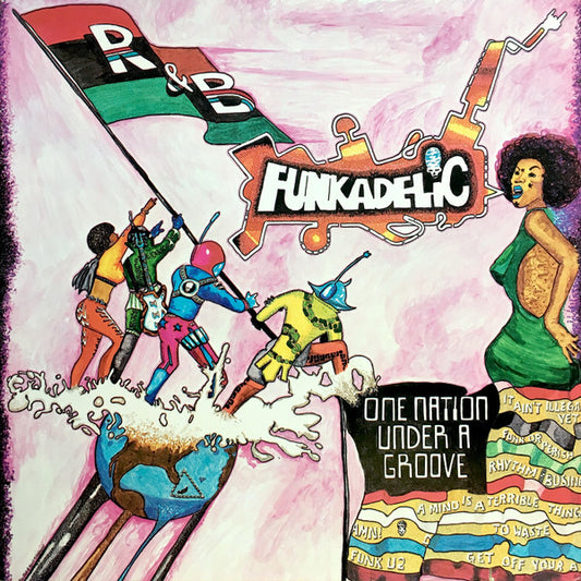 Image of Front Cover of 2xLP - VG+/VG+ - FUNKADELIC, One Nation Under A Groove (Warner Bros. Records; BSK 3209, US 1978, Gatefold, Inner, Jacksonville Pressing, Plus 7"EP (PRC Press)), ,  - 3726417E