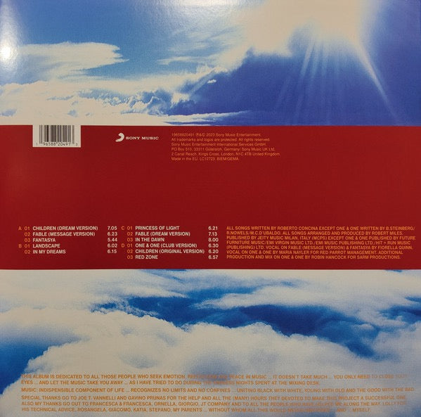 Image of Back Cover of 1914478C: 2xLP - ROBERT MILES, Dreamland (Sony Music; 19658820491, Europe 2023 Reissue)   NEW/NEW