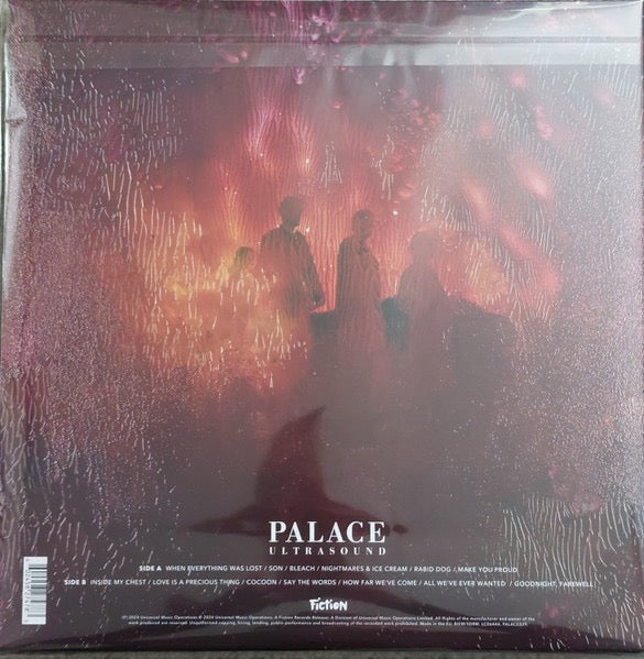 Image of Back Cover of 1934159E: LP - PALACE, Ultrasound (Fiction Records; PALACE029, Europe 2024, Red Vinyl)   NEW/NEW