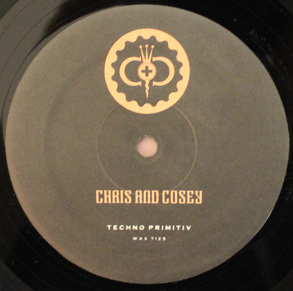 Image of Label Cover of 1924440E: LP - CHRIS AND COSEY, Techn  Primitiv (Wax Trax! Records; WAX 7125, US 1990 Reissue, Picture Sleeve, Inner) Minor edge/corner wear, strong VG sleeve.   VG/VG+