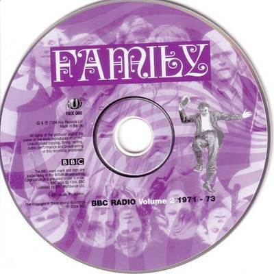 Image of Label Cover of 1914657C: CD - FAMILY, BBC Radio Volume 2 1971 - 73 (Hux Records; HUX 060, UK 2004)   EX/VG+