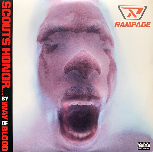 Image of Front Cover of 2xLP - VG/G - RAMPAGE, Scouts Honor... By Way Of Blood (Elektra; 620221, US 1997, Insert), Lots of light marks and scratches across each disc. Sleeve in opened hype stickered shrink.,  - 3516013C