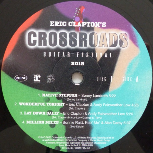 Image of Label Cover of 1914675C: 6xLP - ERIC CLAPTON, Eric Clapton's Crossroads Guitar Festival 2019 (Rhino Records; R1 628789, Europe 2020, Box Set, Insert)   EX/VG+