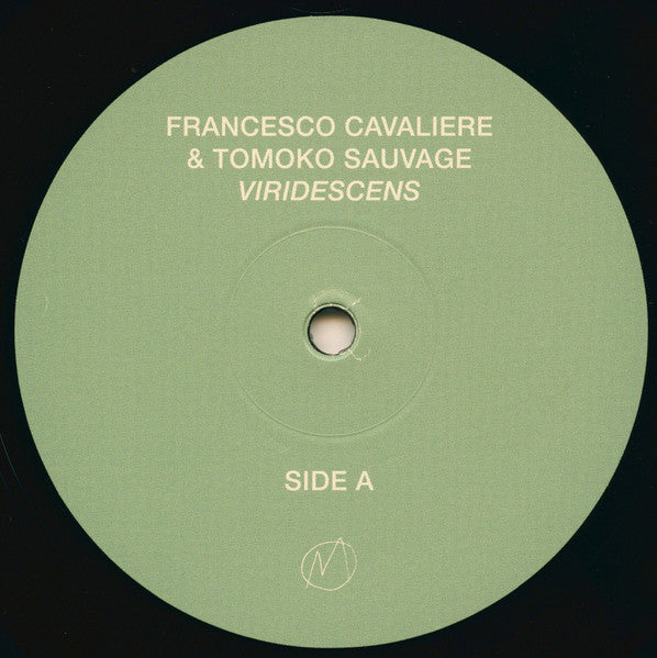 Image of Label Cover of 2024052E: LP - FRANCESCO CAVALIERE & TOMOKO SAUVAGE, Viridescens (Marionette; Marionette17, UK 2021, Picture Sleeve, Inner, 180 Gram Vinyl)   EX/VG+