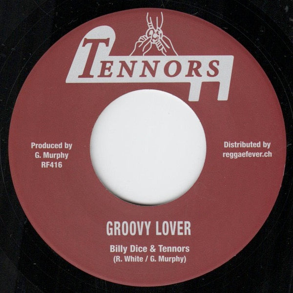 Image of Front Cover of 2014053C: 7" - BILLY DICE & TENNORS / BERNARD (TOUTA) HARVEY, Groovy Lover / Mod Mood (Tennors; RF416, Switzerland 2024 Reissue, Plain sleeve)   /VG+