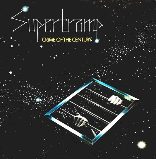 Image of Front Cover of 0246168S: LP - SUPERTRAMP, Crime of the Century (A&M; AMLS 68258, UK 1974, Varnished Sleeve, No Insert) Stickered Sleeve, Edge Wear  VG/VG