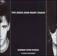 Image of Front Cover of LP - VG/VG+ - THE JESUS AND MARY CHAIN, Barbed Wire Kisses (B-Sides And More) (Warner Bros. Records; 9 25729-1, US 1988), Sleeve has ringwear and crease and a gold promo stamp on the top right.,  - 2026011E