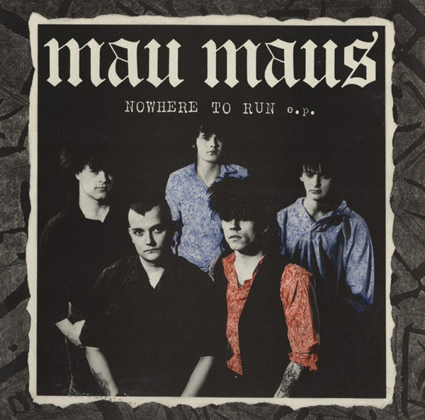 Image of Front Cover of 2024178E: 12" - MAU MAUS, Nowhere To Run (Rebellion Records; REB 1202, UK 1985, Picture Sleeve) Strong VG+, Water Damage To Sleeve  G/VG+