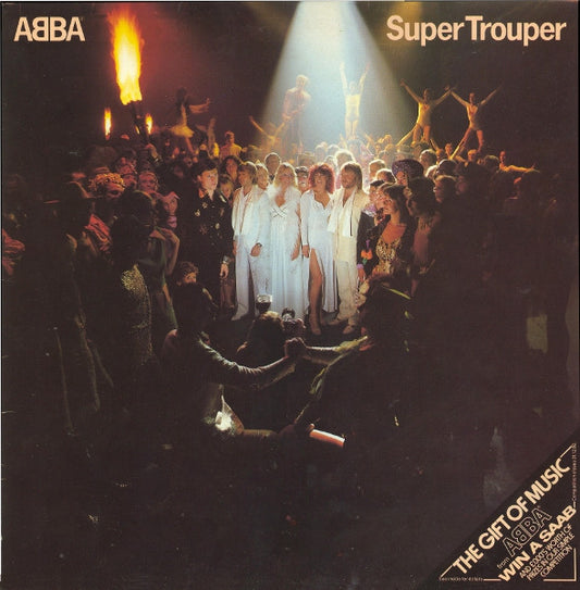 Image of Front Cover of LP - VG/VG+ - ABBA, Super Trouper (Epic Light Blue / Yellow Logo; EPC 10022, UK 1980, Inner, Asterix on Both A and B Side Label), ,  - 2646087S