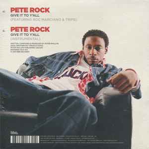 Image of Back Cover of 2024317E: 7" - PETE ROCK, Give It To Y'all (BBE; BBE365SLP1, UK 2016, Picture Sleeve) Sealed (opened in store)  EX/EX