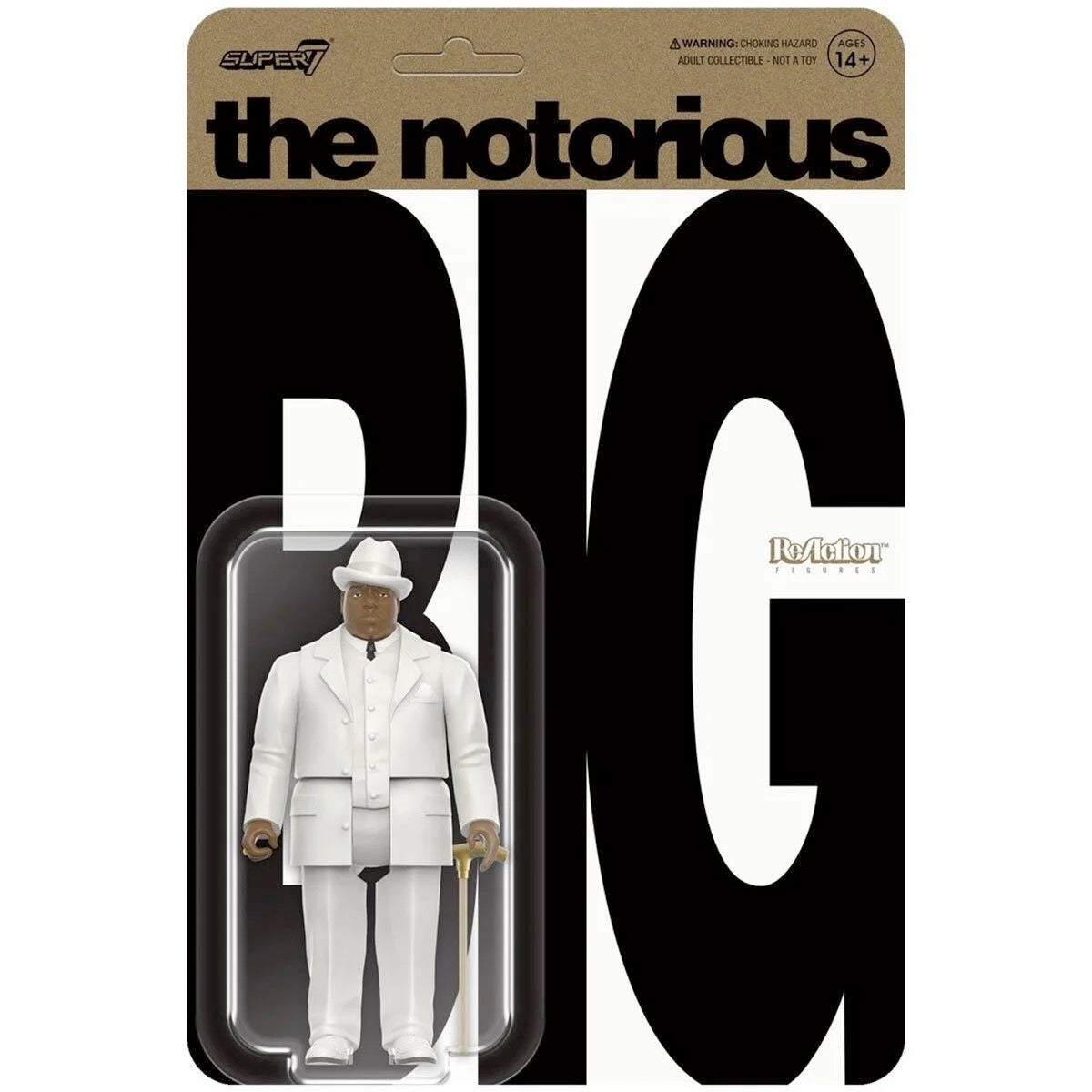 Image of Front Cover of 4714696C: Accessories - NOTORIOUS B.I.G, Notorious B.I.G Reaction Figure (Super 7; , US 2023)   NEW/NEW