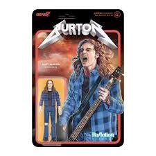 Image of Front Cover of 2014095C: Accessories - METALLICA, Cliff Burton Reaction Figure (Super 7; , US 2023)   NEW/NEW