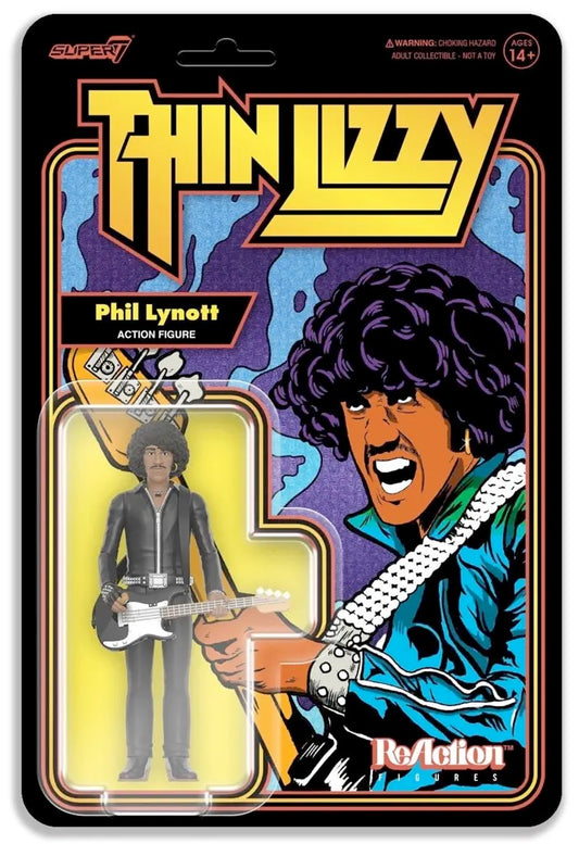 Image of Front Cover of 2014101C: Accessories - THIN LIZZY, Phil Lynott Reaction Figure (Super 7; , US 2023)   NEW/NEW