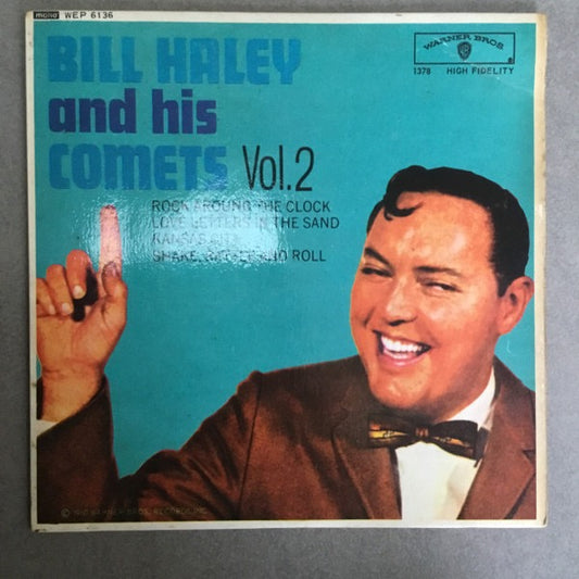 Image of Front Cover of 2014183C: 7" - BILL HALEY AND HIS COMETS, Bill Haley and his Comets Vol.2 (Warner Bros. Records; WEP 6136, UK 1960, Flipback Sleeve) Writing & date stamp on rear sleeve.  VG/VG+