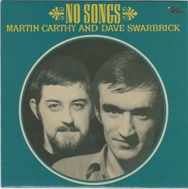 Image of Front Cover of 2014193C: 7" - MARTIN CARTHY AND DAVE SWARBRICK, No Songs (Fledg'ling Records ; WING1007, UK 2017 Reissue, Flipback Sleeve, Inner)   EX/VG+