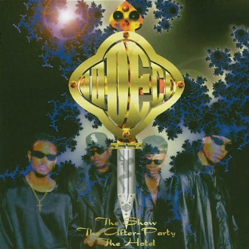 Image of Front Cover of 2xLP - G+/G - JODECI, The Show The After Party The Hotel (MCA Records; MCA 11258, UK 1995, Picture Sleeve, 2 Inners), Extensive marks and scuffs across each disc. One generic white inner missing, replaced with plain inner sleeve. Sleeve ringworn, creased with corner and edgewear.,  - 3416260C