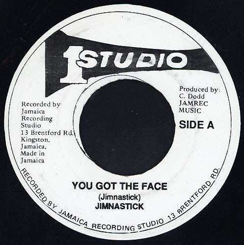 Image of Front Cover of 2054124S: 7" - JIM NASTIC, You Got The Face (Studio One; , US 1991)   /VG+