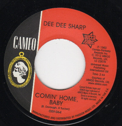 Image of Front Cover of 7" - EX/EX - DEE DEE SHARP, Comin' Home Baby / Standing In The Need Of Love (Cameo; OSV-064, UK 2012, Company Sleeve), ,  - 1456236S