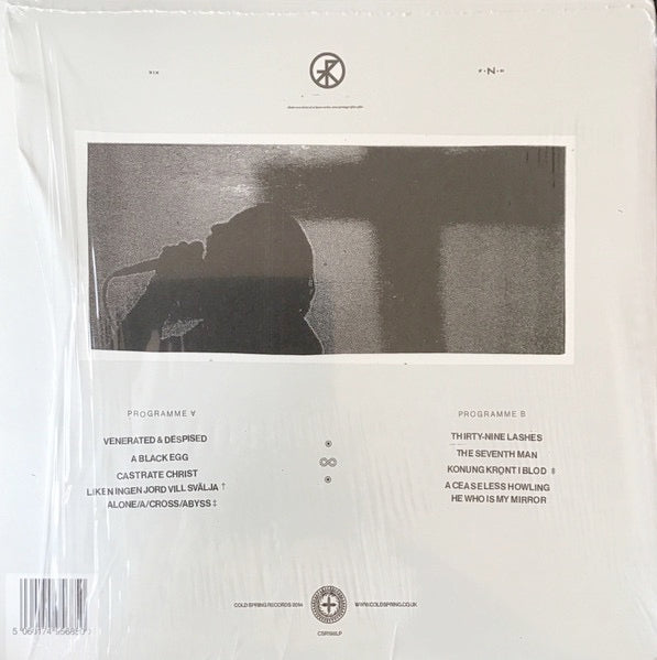 Image of Back Cover of 2014342C: LP - TREPANERINGSRITUALEN, Perfection & Permanence (Cold Spring; CSR198LP, UK 2014, Inner, White Vinyl) Stickers on inner  VG+/VG+