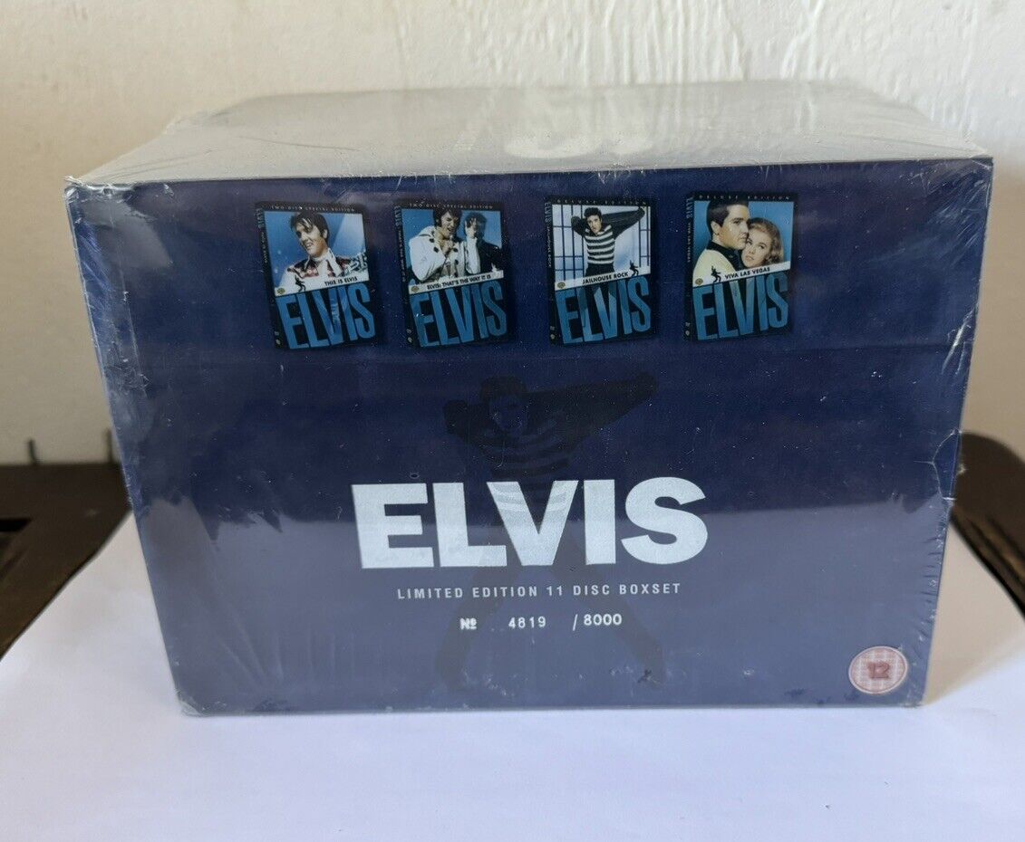 Image of Front Cover of 2054164S: 11xDVD - ELVIS PRESLEY, Elvis Presley Collection (Warner Bros; , UK 2007) Box has tears in three of the corners but has outer sleeve which keeps   VG/VG+