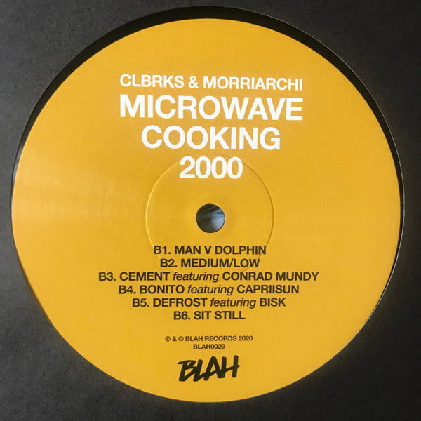 Image of Label Cover of 2044418S: LP - CLBRKS & MORRIARCHI, Microwave Cooking 2000 (Blah; BLAH0029, UK 2020)   VG+/VG+