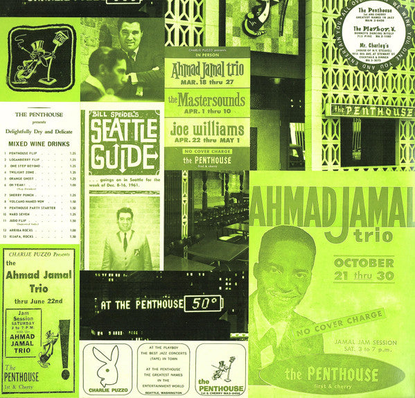 Image of Back Cover of 2144073S: 2xLP - AHMAD JAMAL, Emerald City Nights - Live At The Penthouse 1963-1964 (Jazz Detective; DDJD-001, USA, Canada & Europe 2022, Gatefold, Booklet, Limited Edition of 5,000, Numbered, Remastered, 180g, Deluxe, RSD)   VG+/VG+