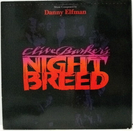 Image of Front Cover of 2144180S: LP - DANNY ELFMAN, Clive Barker's Nightbreed (Original Motion Picture Soundtrack) (MCA Records; 2292-57182-1, Germany 1990) Cut-out (Notched)  VG/EX