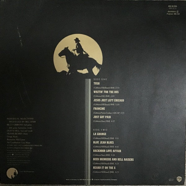 Image of Back Cover of 2114213C: LP - ZZ TOP, The Best Of ZZ Top (Warner Bros. Records; K 56 598, UK 1980s Reissue, Inner)   VG+/VG+