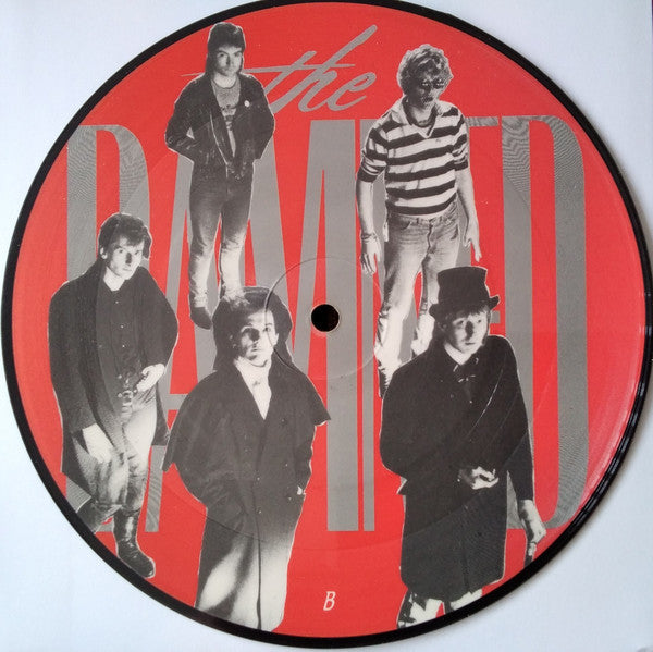 Image of Back Cover of 2154028S: 7" - THE DAMNED, Thanks For The Night / Nasty (Damned Records; DAMNED 1 P, UK 1984, Picture Disc)   /VG+