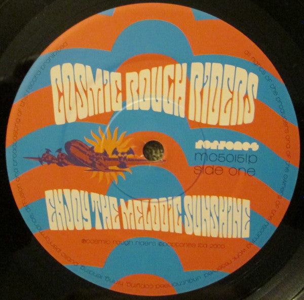Image of Label Cover of LP - VG/VG - COSMIC ROUGH RIDERS, Enjoy The Melodic Sunshine (Poptones ; mc5015lp, UK 2000, Insert), Strong VG, Ring Wear,  - 0926218E