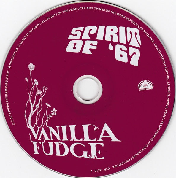 Image of Label of 2114304C: CD - VANILLA FUDGE, Spirit Of '67 (Purple Pyramid; CLP 2218, US 2015)   EX/VG+