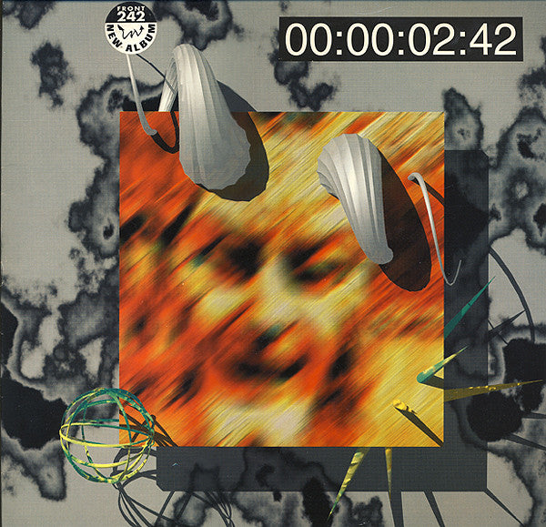 Image of Front Cover of 2124273E: LP - FRONT 242, 06:21:03:11 Up Evil (Red Rhino Europe ; RRE 21 LP, Europe 1993, Inner) Strong VG, Water Damage To Sleeve And Inner, Pieces Missing From Top Seam  F/VG