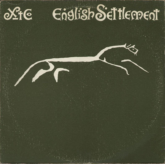 Image of Front Cover of 1615074C: 2xLP - XTC, English Settlement (Virgin; V2223, UK 1982, 2 Inners, Repress 2nd Issue, Textured cover, Embossed White Lettering and Illustration) Edge & ring wear to sleeve.  VG/VG+