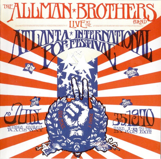 Image of Front Cover of 4234180E: 2xCD - THE ALLMAN BROTHERS BAND, Live At The Atlanta International Pop Festival July 3 & 5, 1970 (Epic; 88697507212, Europe 2009, Double Digipak, Booklet)   VG+/VG+