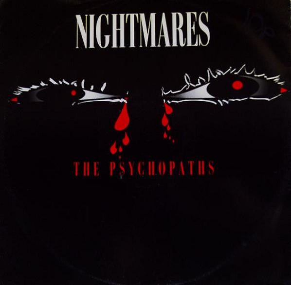 Image of Front Cover of 12" - G+/VG - PSYCHOPATHS, Nightmares (Elicit; 12 ELIC 2, UK 1991, Picture Sleeve), Sleeve has some wear, scuffs, small rips,  - 1216235C