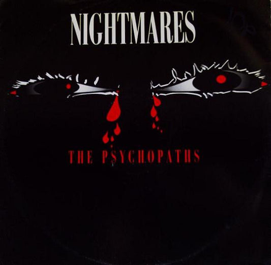 Image of Front Cover of 12" - G+/VG - PSYCHOPATHS, Nightmares (Elicit; 12 ELIC 2, UK 1991, Picture Sleeve), Sleeve has some wear, scuffs, small rips,  - 1216235C