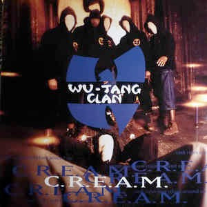 Image of Front Cover of 12" - VG+/VG+ - WU-TANG CLAN, C.R.E.A.M. (Loud; 07863-62766-1, US 1994, Picture Sleeve, Yellow label), Cover still in opened shrink. Very minor edge wear. Some pressing dimples on disc.,  - 3746411S