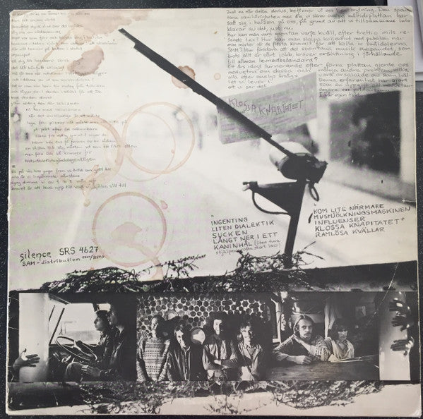 Image of Back Cover of LP - VG/VG+ - SAMLA MAMMAS MANNA, Klossa Knapitatet (Silence; SRS 4627, Sweden 1974, No Insert), Side B Has A Bubbly Label,  - 2946114S