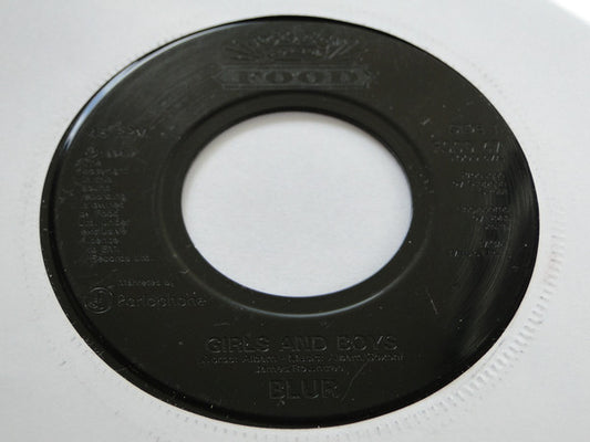 Image of Front Cover of 4715386C: 7" - BLUR, Girls And Boys / Magpie / People In Europe (Food Large Centre; FOOD 47, UK 1994, Jukebox Edition) Light Marks only.  /G+